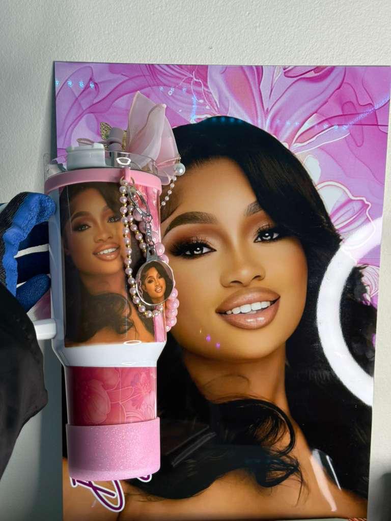 Crimson Elegance: Romantic Rose Portrait Poster 18*24