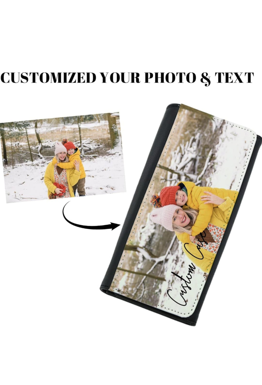 Custom Portrait Wallet Personalized Name