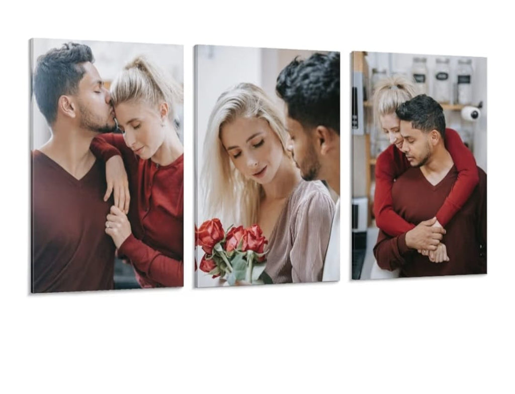 Crimson Elegance: Romantic Rose Portrait Poster 18*24